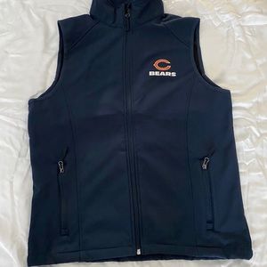 Men Chicago Bears Small Vest - Navy